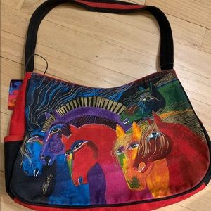 Laurel Burch Wild Horses of Fire Medium tote